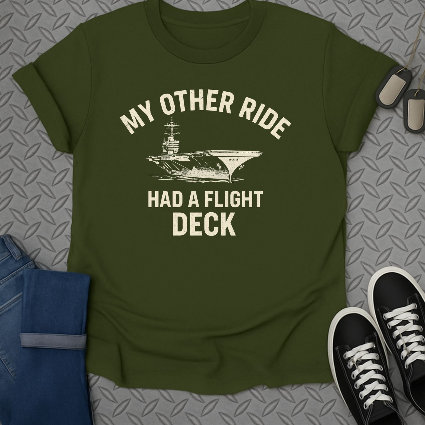 my other ride had a flight deck tshirt
