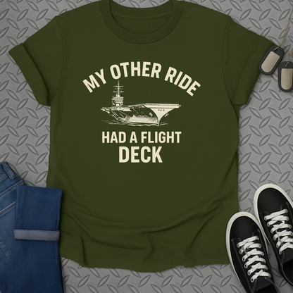 my other ride had a flight deck tshirt