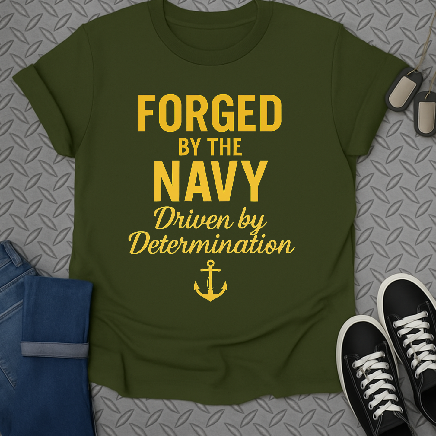 forged by the navy tshirt