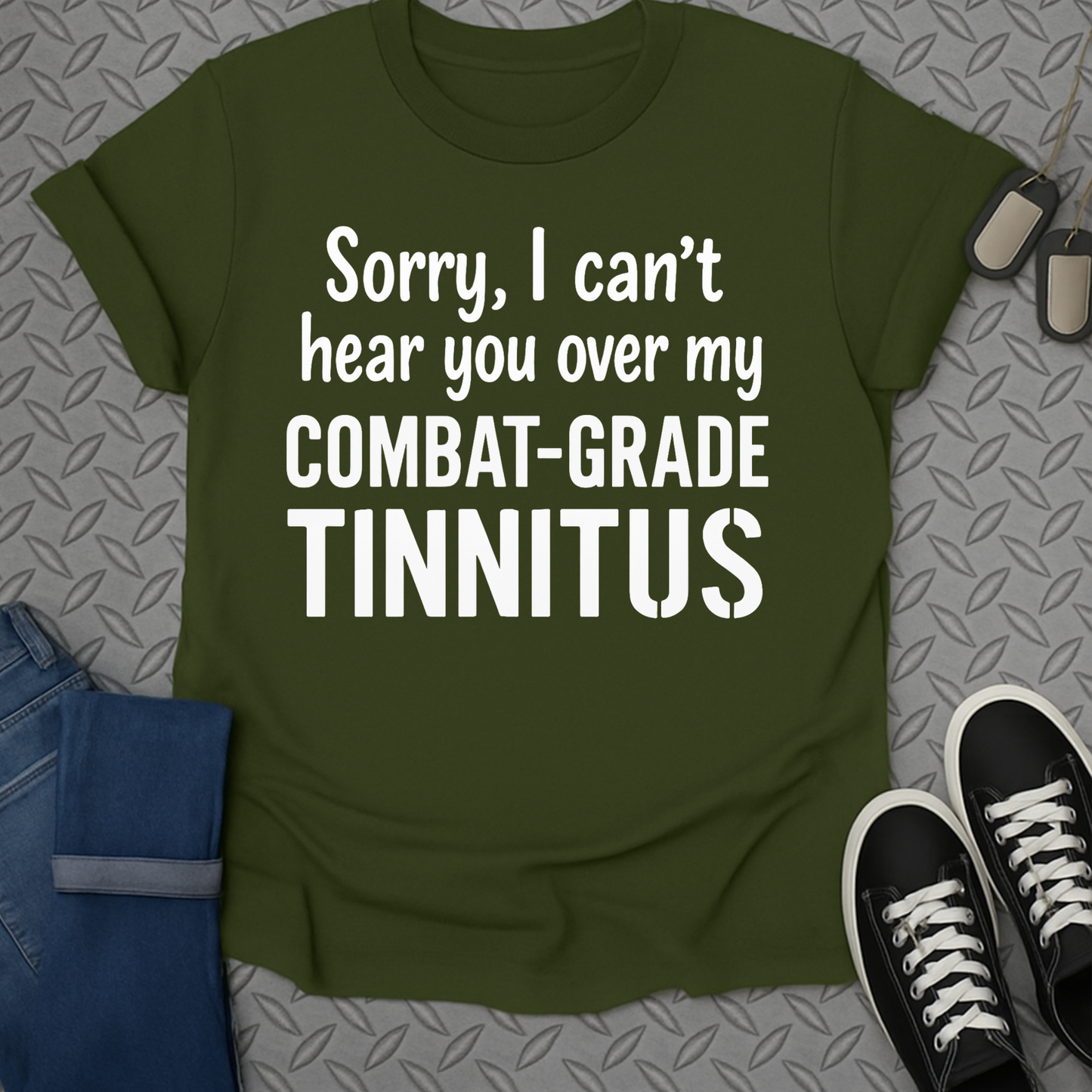 combat-grade tinnitus tshirt