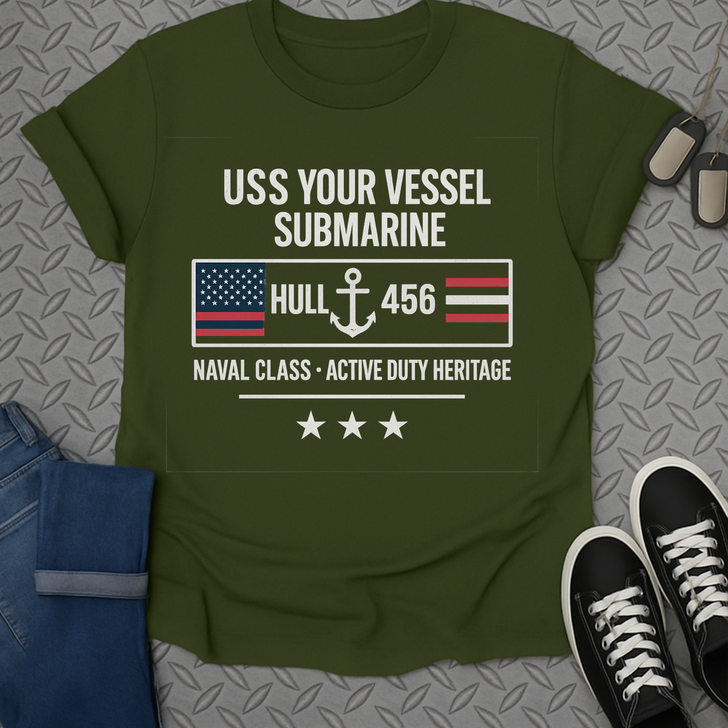 uss your vessel submarine tshirt