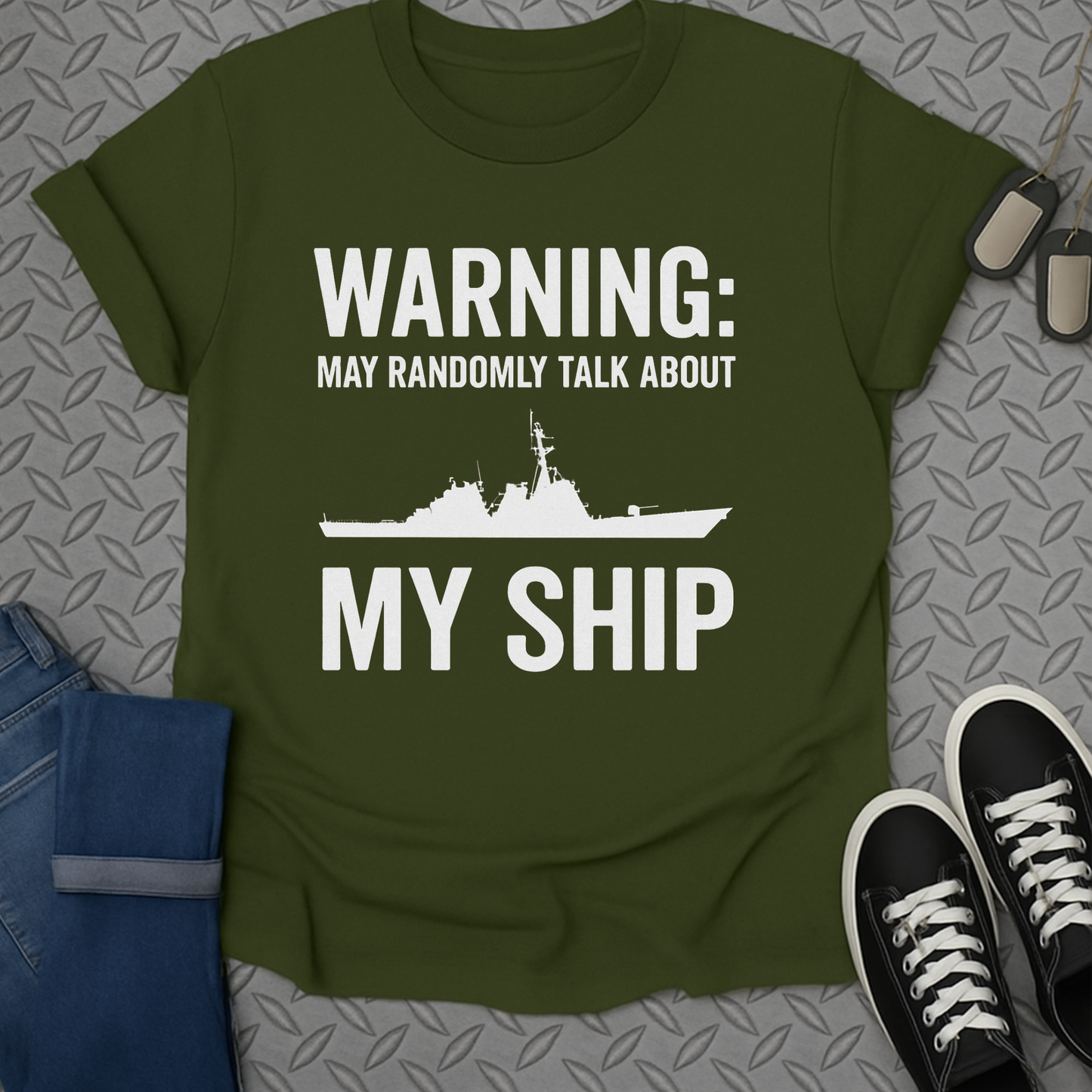 warning may randomly talk about my ship tshirt