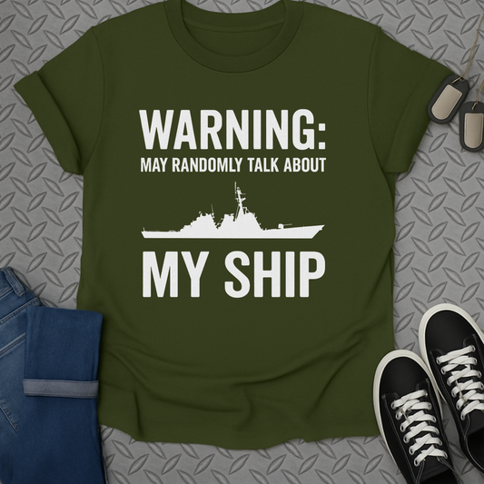 warning may randomly talk about my ship tshirt
