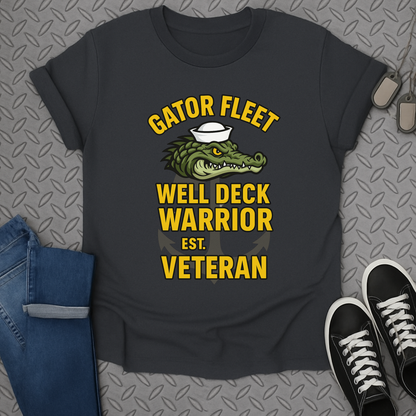 gator fleet well deck warrior est veteran tshirt