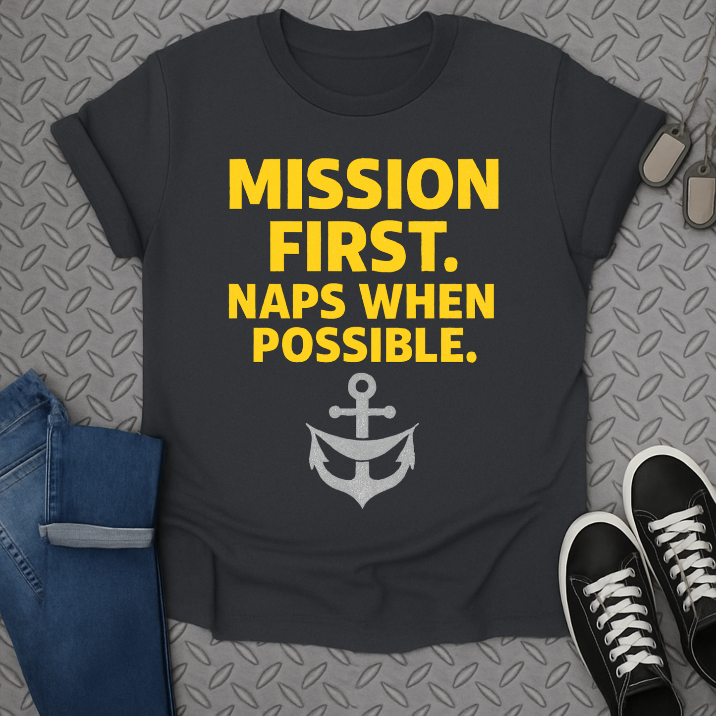 mission first naps when possible tshirt