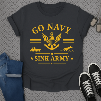 go navy sink army tshirt