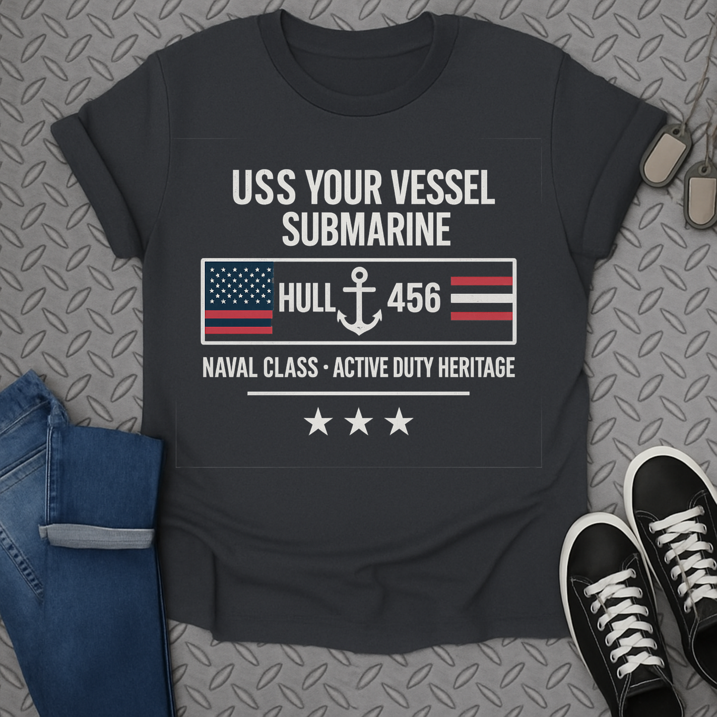 uss your vessel submarine tshirt