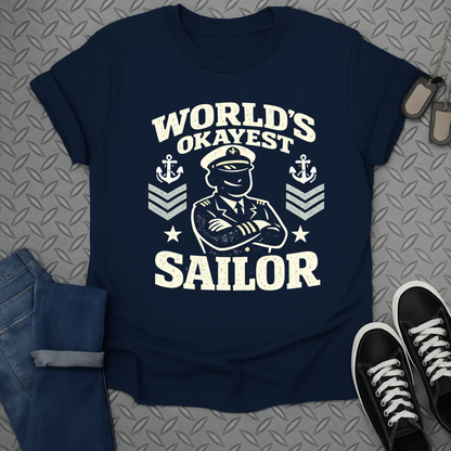 World's okayest sailor tshirt