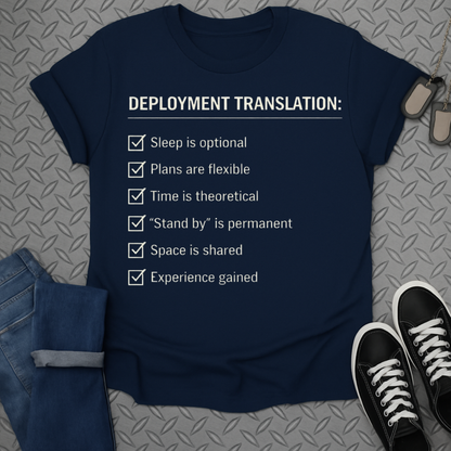 Deployment translation tshirt