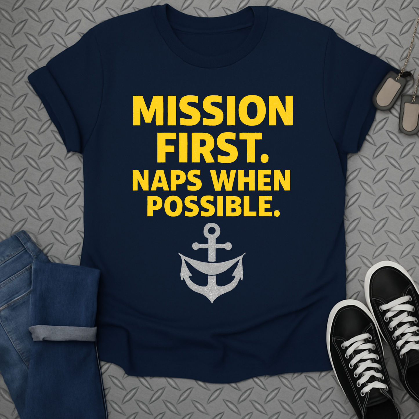 mission first naps when possible tshirt