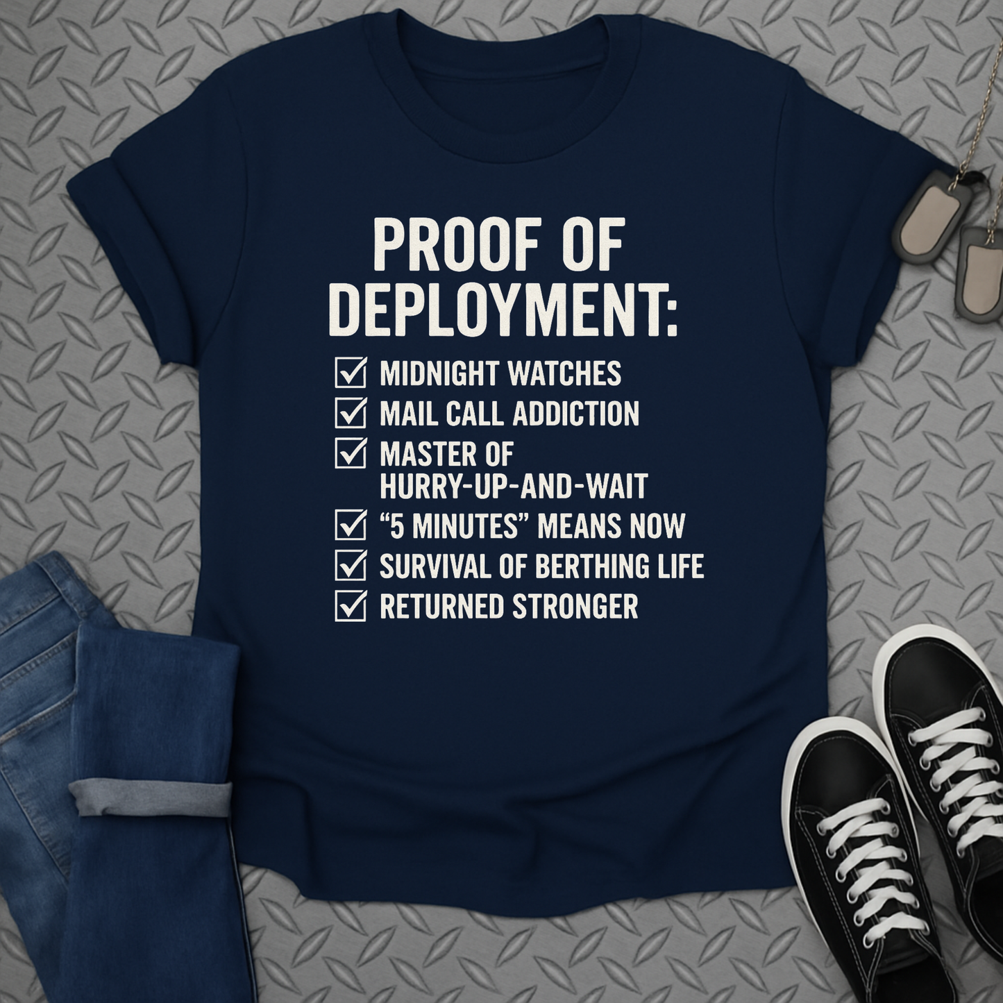 proof of deployment tshirt