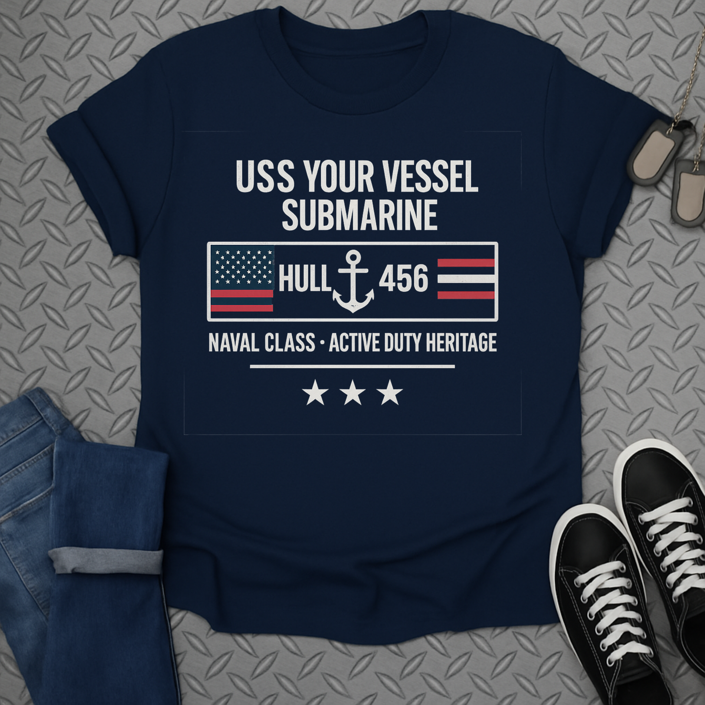 uss your vessel submarine tshirt