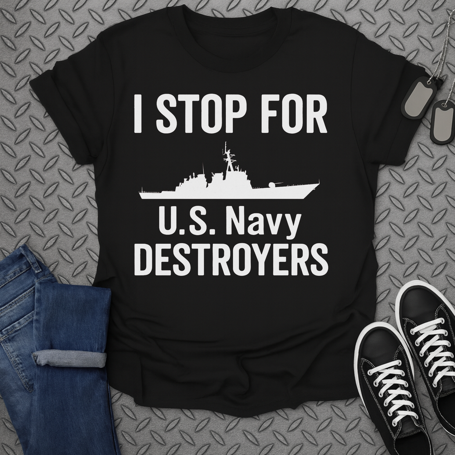 i stop for u.s. navy destroyers tshirt