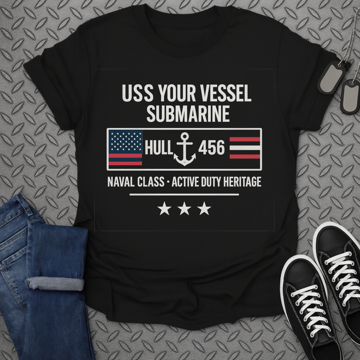 uss your vessel submarine tshirt