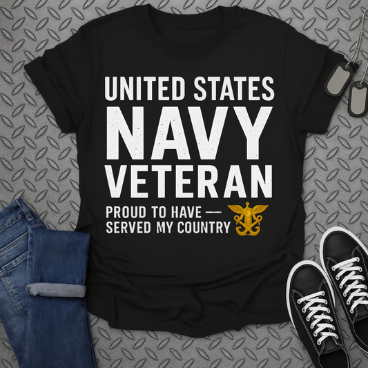 united states navy veteran tshirt