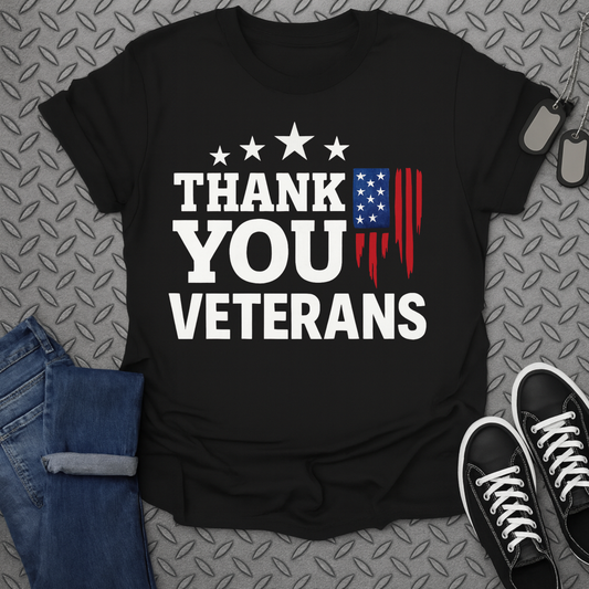 thank you veterans tshirt