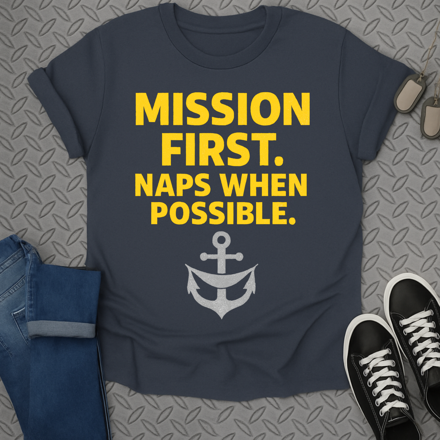 mission first naps when possible tshirt
