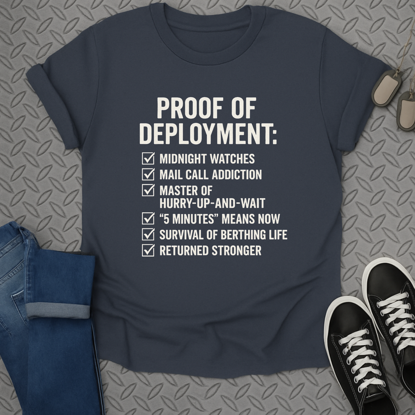 proof of deployment tshirt