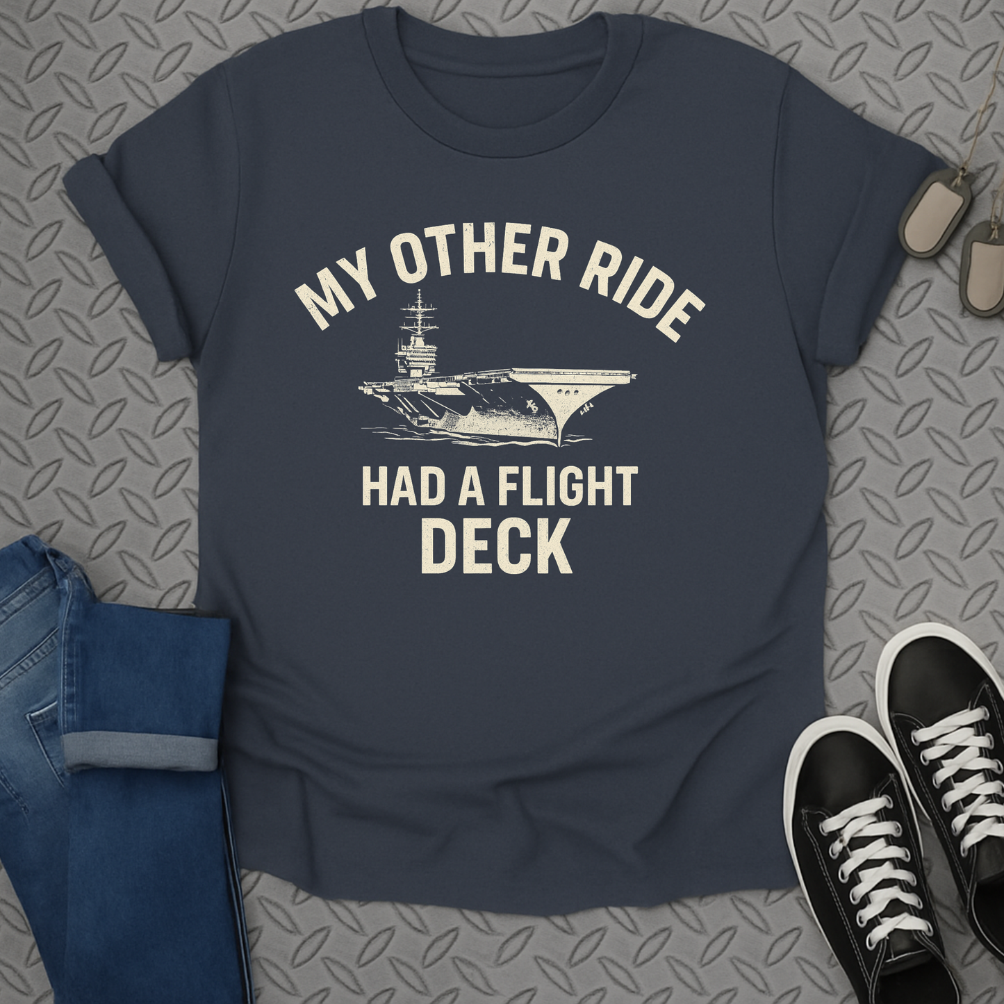my other ride had a flight deck tshirt