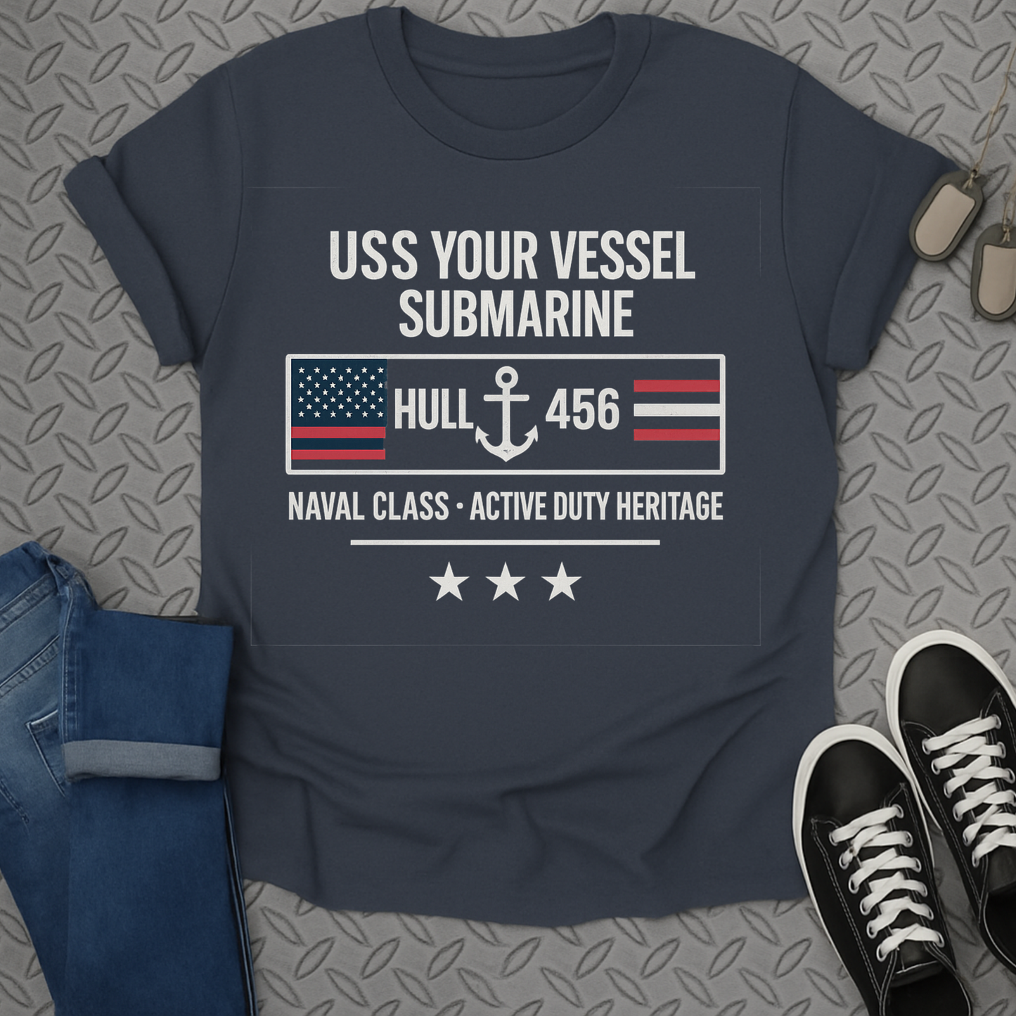 uss your vessel submarine tshirt