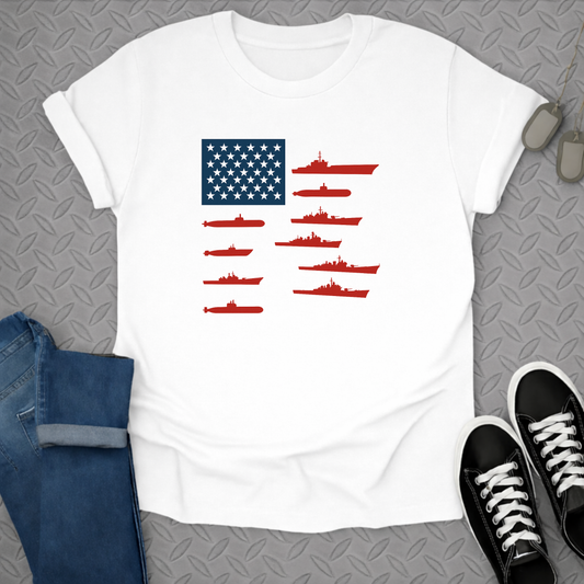 navy steel & american pride tshirt